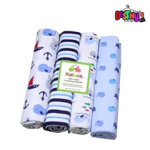 Baby 4pcs Receiving Blankets - Image 4