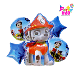 5pcs Paw Patrol Foil Balloons