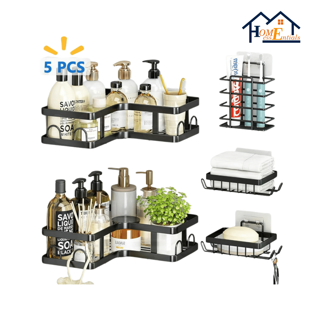 5pcs Corner Shower Caddy