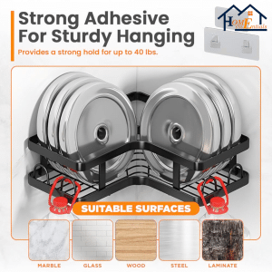 5pcs Corner Shower Caddy - Image 4