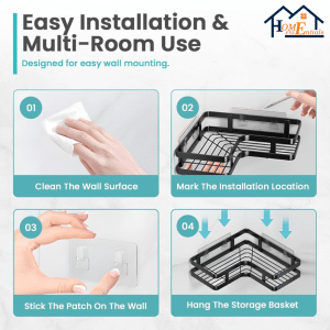5pcs Corner Shower Caddy - Image 7