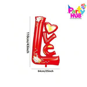 5-Piece Love-Themed Balloons – Romantic Party Decorations - Image 3