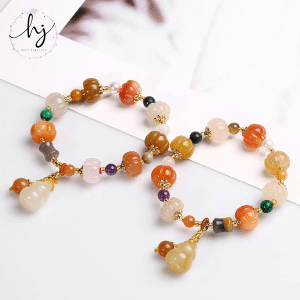 Jade Pumpkin Beads Bracelets - Image 3