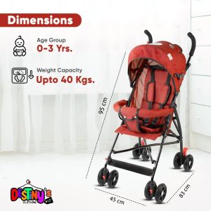 Slim Foldable Baby Stroller – Compact Lightweight Pushchair - Image 5