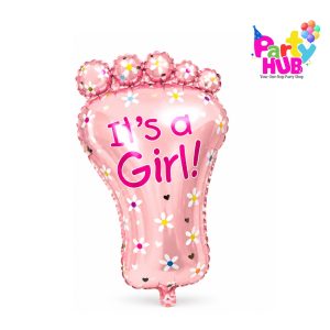 Baby Foot Gender Reveal Balloon – Boy or Girl Party Decoration - Image 4