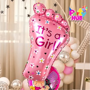 Baby Foot Gender Reveal Balloon – Boy or Girl Party Decoration - Image 6