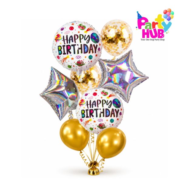 8-Piece Decorative Foil Balloon Set