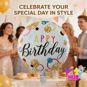 8-Piece Decorative Foil Balloon Set – Party & Celebration Decorations - Image 4