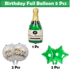 Champagne Bottle Foil Balloon Set – Celebration Party Decorations - Image 3