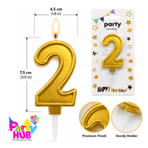 Birthday Number Candles – Decorative Cake Candles - Image 5