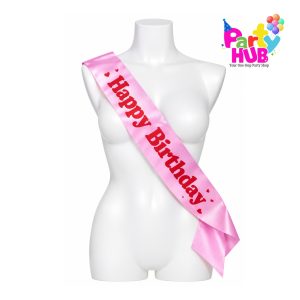 Happy Birthday Sash – Birthday Party Accessory - Image 3