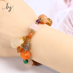 Jade Pumpkin Beads Bracelets - Image 5
