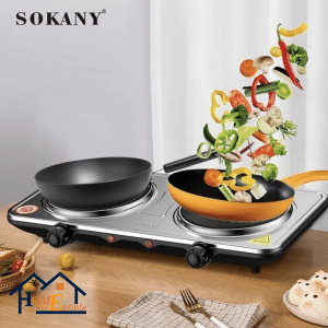 Sokany 2 Burner Electric Stove - Image 6
