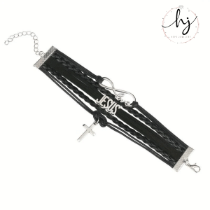 Multilayer Jesus Leather Bracelet - Image 3
