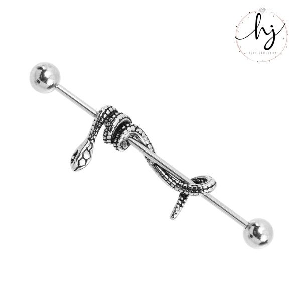 Snake Barbell Earring