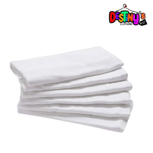6pcs White Baby Napkins - Image 3