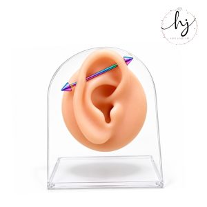 2-Piece Barbell Earrings Set – Stylish Piercing Jewelry - Image 3