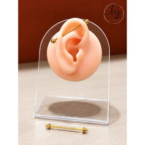 2-Piece Barbell Earrings Set – Stylish Piercing Jewelry - Image 7
