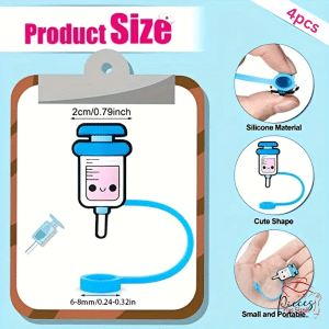 4pcs Tumbler Straw Cover - Image 5