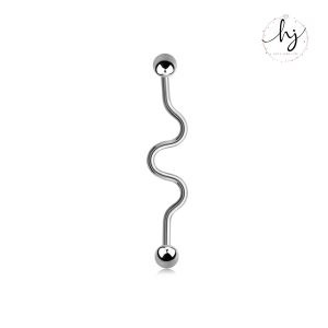 7-Piece Silver-Tone Barbell Earrings Set – Body Piercing Jewelry - Image 7