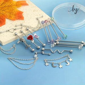 19-Piece Body Piercing Jewelry Set – Assorted Piercing Accessories - Image 4