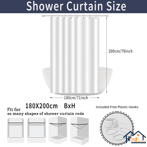 Waterproof Shower Curtain - Image 7